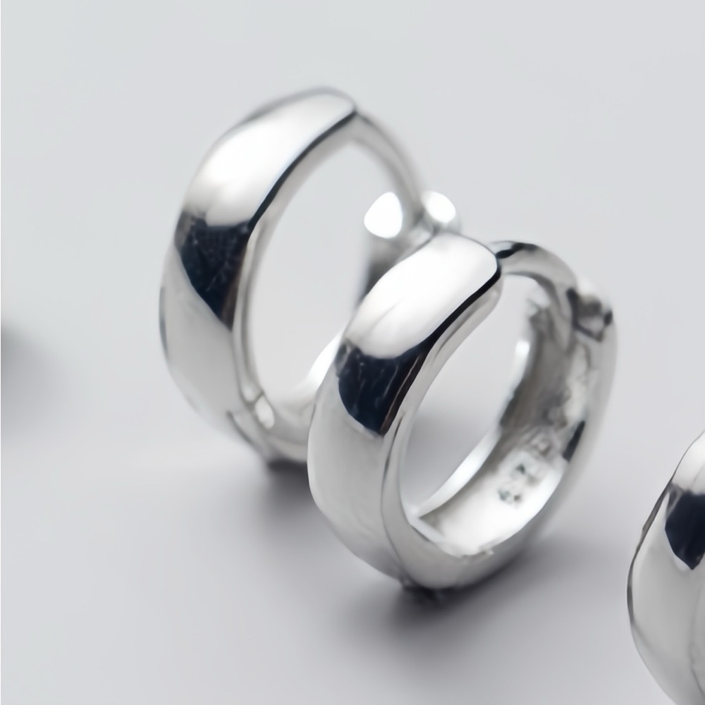 S925 Silver Small Huggie Earrings-Girls Earrings-11mm SH005